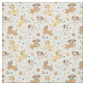 Verspieltes Cartoon-Welpen-Muster - Kinder-Designm Stoff (Muster)