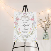 Verspieltes Elegantes Rokoko-Blumenwappen Hochzeit