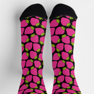 Verspieltes Erdbeer-Muster Süßes Mädchen-Rosa Socken