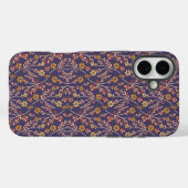 Verspieltes florales Design mit Reben auf violette Case-Mate iPhone Hülle (Rückseite (Horizontal))
