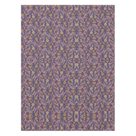 Verspieltes florales Design mit Reben auf violette Tischdecke