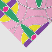 Verspieltes geometrisches Quermuster Seidenpapier (Detail)