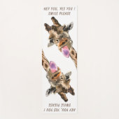 Verspieltes Giraffe Tongue Out Yoga Mat Geschenksp Yogamatte (Vorderseite)