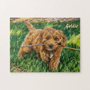 Verspieltes Golden Doodle Puzzle