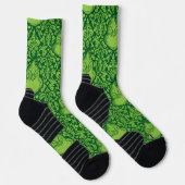 Verspieltes grünes Grinch-Muster Socken (Rechts)
