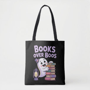 Verspieltes lila Gespensterbuch über Boos Tasche