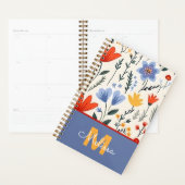 Verspieltes, mitternachtsblaues florales Geburtsta Planer (Anzeige)