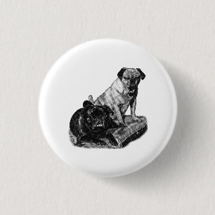 Verspieltes Paar, Fröhlicher Pin Button