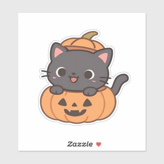 Verspieltes Poppen der schwarzen Katze aus dem Kür Aufkleber (Blatt)