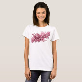 Verspieltes Rosa ABSTRACT ART Tragbare Kunst T-Shirt (Vorne ganz)