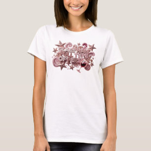 Verspieltes Rosa GLAS HALB VOLL TYP MENSCH T-Shirt