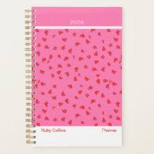 Verspieltes Rosa Minimalistisches Verstreutes Flor