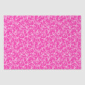 Verspieltes Rosa Weißes Schleifen Muster Mädchenha Seidenpapier (Vorderseite)