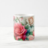 Verspieltes Rosenmuster Kaffeetasse (Mittel)