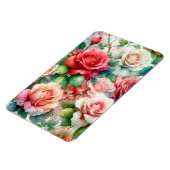 Verspieltes Rosenmuster Magnet (Linke Seite)