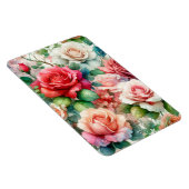 Verspieltes Rosenmuster Magnet (Rechte Seite)