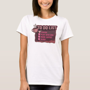 Verspieltes Rot KAFFEE SPIEL MIT DEM HUND Original T-Shirt