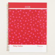 Verspieltes rotes modernes Floral