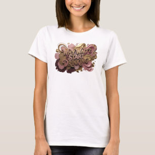 Verspieltes rotes WHY WAIT START DRINKING Custom-T T-Shirt