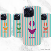 Verspieltes Smiley-Gesicht iPhone Hülle