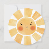 Verspieltes sonniges Open House Einladung (Rückseite)