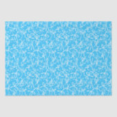 Verspieltes süßes blau-weißes Bogen-Muster Mädchen Seidenpapier (Vorderseite)