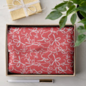 Verspieltes süßes Weihnachtsbögen-Muster Mädchen-G Seidenpapier (Geschenk)