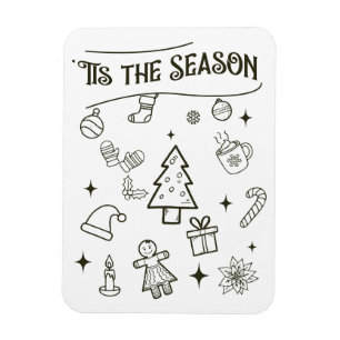 Verspieltes 'Tis the Season Magnet