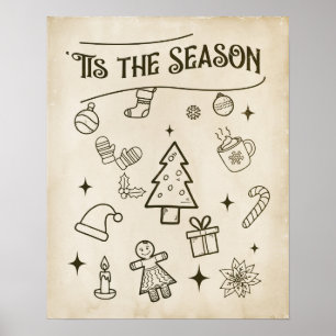 Verspieltes 'Tis the Season Poster