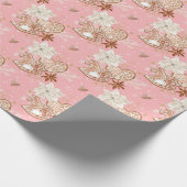 Verspieltes Weihnachtsplätzchen-Design Geschenkpapier (Ecke)