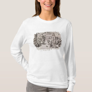Verspottender Cartoon das verhängnisvolle T-Shirt