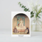 Verspottung Christi. Von Fra Angelico Postkarte (Stehend Vorderseite)