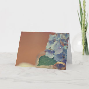 Versprechen 11 Blaue Hortensien-Fotografie Blank Karte