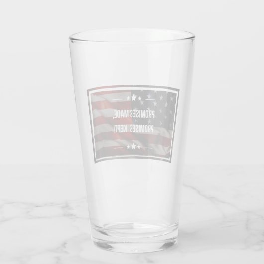 Versprechen aus Bierglas Glas (Rückseite)