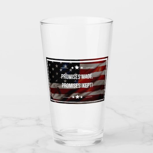 Versprechen aus Bierglas Glas (Vorderseite)