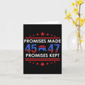 Versprechen Behalten Trump 45 47 Zeichen Karte (Gelbe Blume)