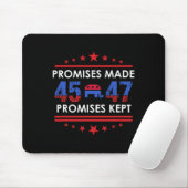 Versprechen Behalten Trump 45 47 Zeichen Mousepad (Mit Mouse)