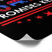 Versprechen Behalten Trump 45 47 Zeichen Poster (Ecke)