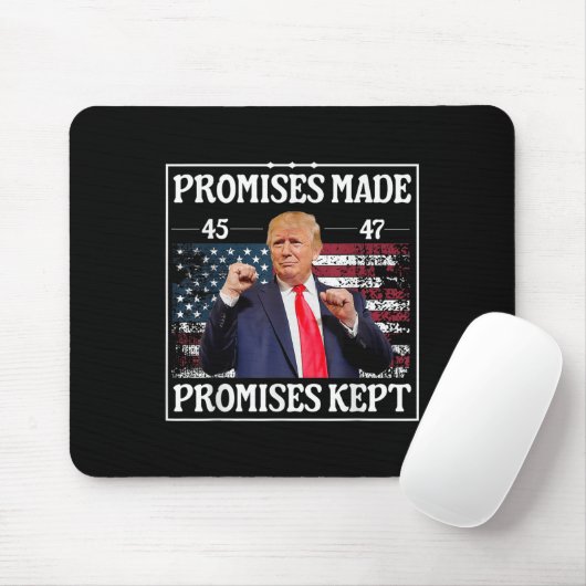 Versprechen Behalten Trump Mousepad (Mit Mouse)