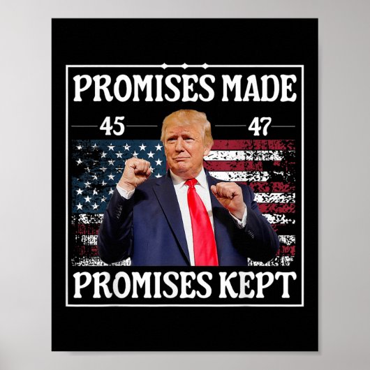 Versprechen Behalten Trump Poster (Vorne)