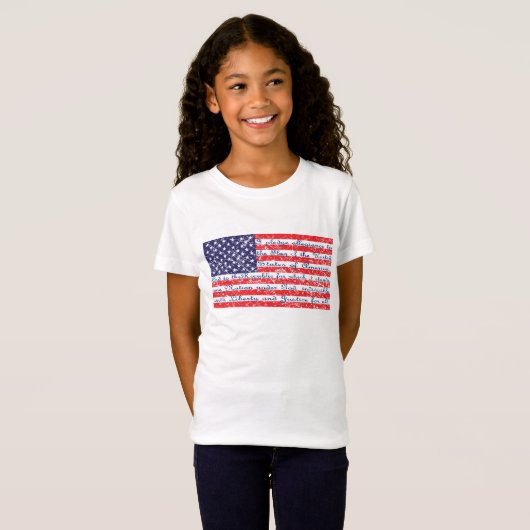 Versprechen der "Allegience USA Flag" T-Shirt (Vorne ganz)