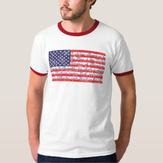 Versprechen der "Allegience USA Flag" T-Shirt