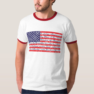 Versprechen der amerikanischen Flagge für Verbünde T-Shirt