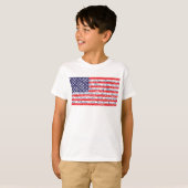 Versprechen der amerikanischen Flagge für Verbünde T-Shirt (Vorne ganz)