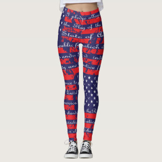 Versprechen der Flagge Allegiance USA Leggings