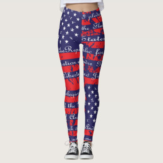 Versprechen der Flagge Allegiance USA Leggings