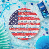 Versprechen der Flagge Allegiance USA Pappteller (Party)