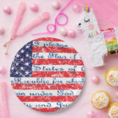 Versprechen der Flagge Allegiance USA Pappteller (Party)