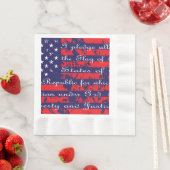 Versprechen der Flagge Allegiance USA Serviette (Beispiel)