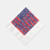 Versprechen der Flagge Allegiance USA Serviette (Ecke)